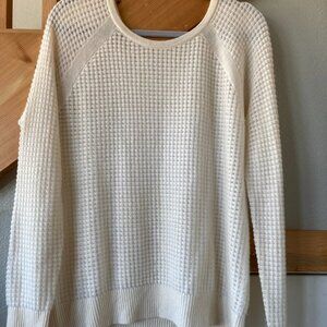 Vince, Cream, Cashmere, Crewneck Sweater - Lagenlook, Quiet Luxury, Grandma-Core